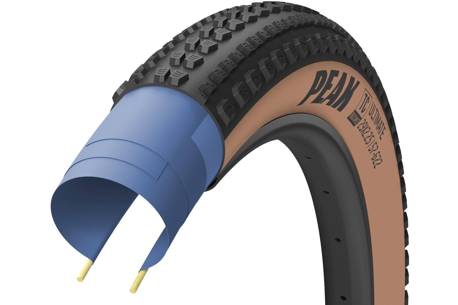 Pneu peak ultimate Tubeless complet 700x40c tan pliable - GR.001.40.622.V004.R