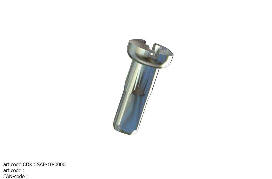 Sapim Nippels 14g 14mm poliax (100 stuks) argent