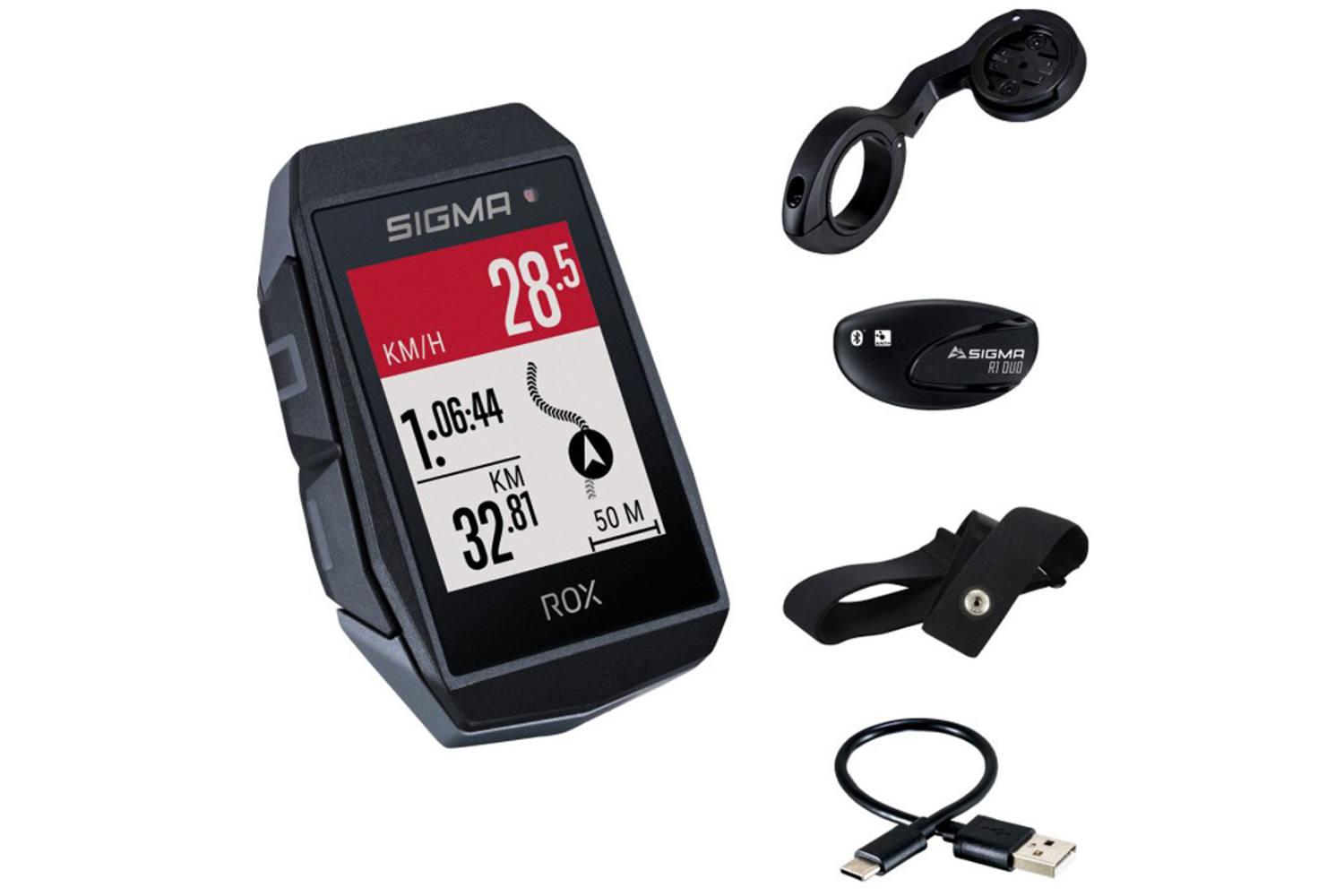 Sigma Rox 11.1 evo gps schwarz hr set - 01032
