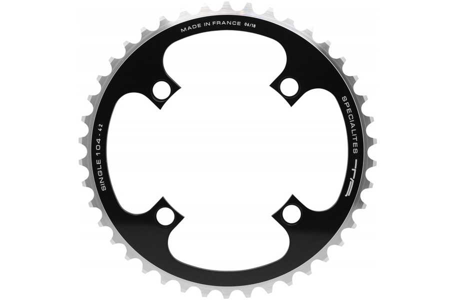 Specialites TA Kettingblad single bcd104 38t zwart tandem rohloff 4-arm - pl40104339-38