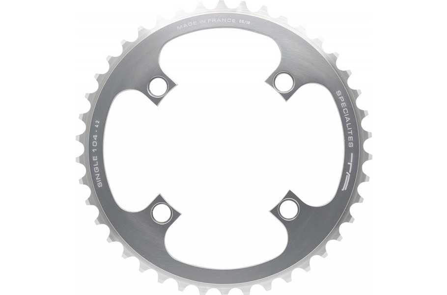 Specialites TA Kettingblad single bcd104 38t zilver tandem rohloff 4-arm - pl40104332-38