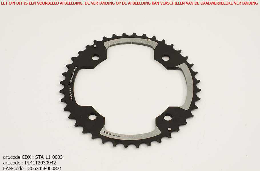 Plateau de pédalier Cross/SRAM BCD120 42T - PL41120309-42
